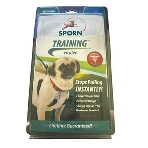 Sporn Training Halter No Pull Dog Harness Medium Dogs Blue neck 12-17 in